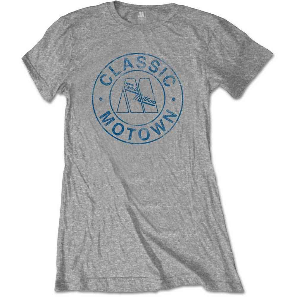 Motown Records - Classic Circle Dames Tshirt - Grijs